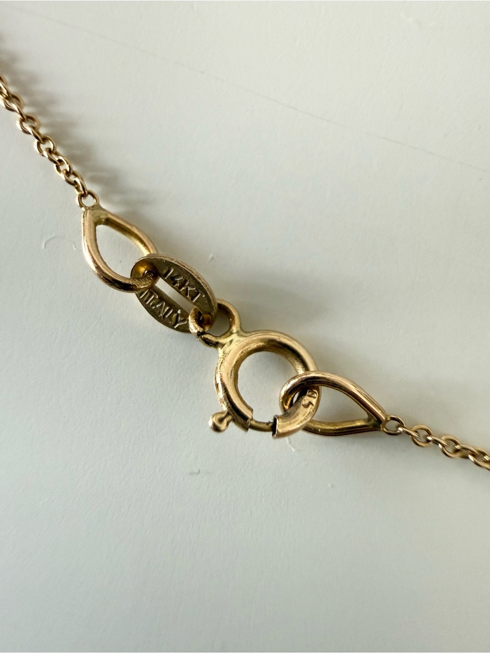 Bluboho 14k Yellow Gold Everyday Little Lightning Bolt Necklace - Picture 6 of 7
